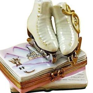 Limoges Trinket Box Ice Skates